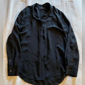 Black sheer large Theory blouse-worn a few times but in excellent shape.